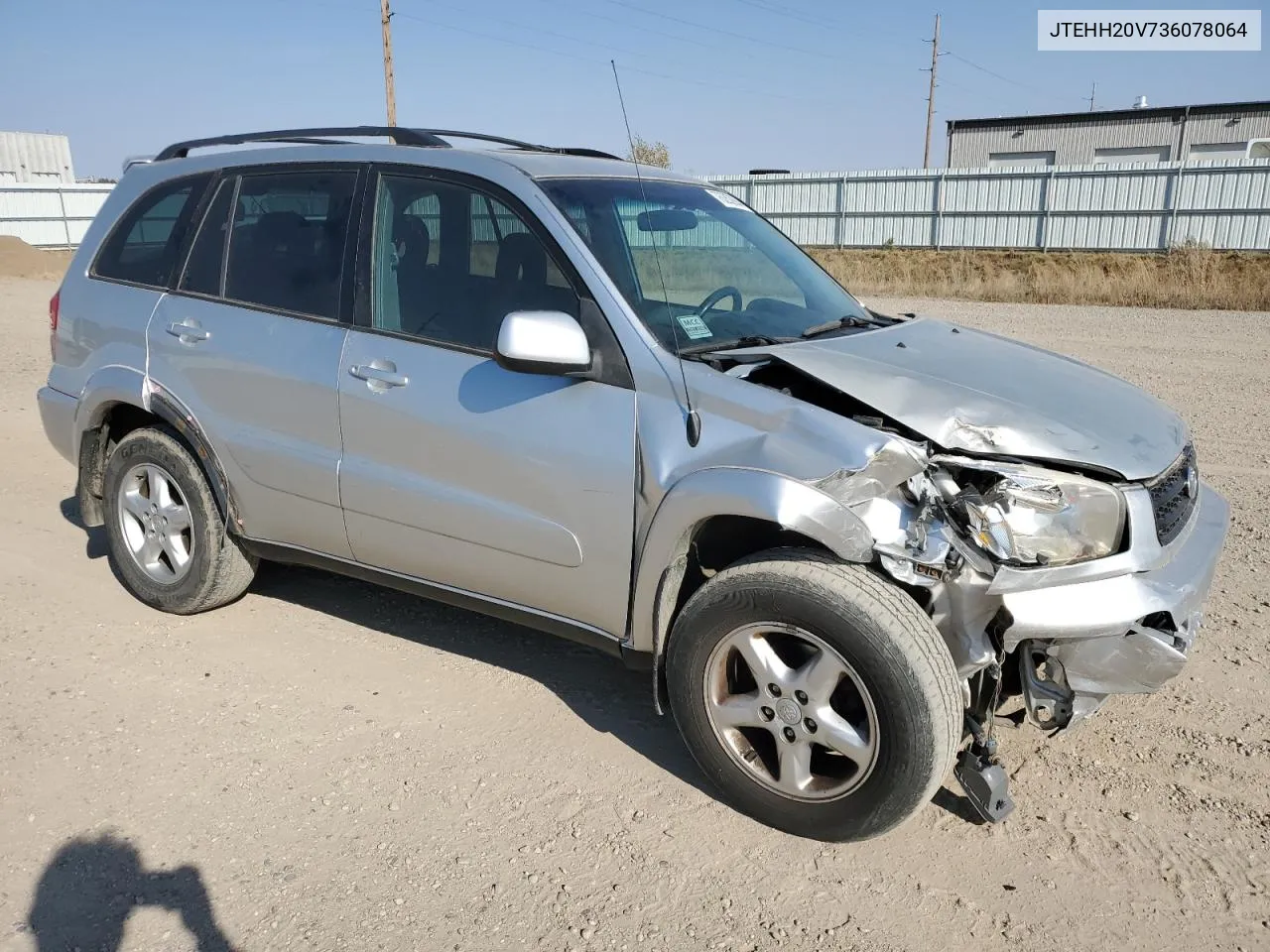 2003 Toyota Rav4 VIN: JTEHH20V736078064 Lot: 76262904