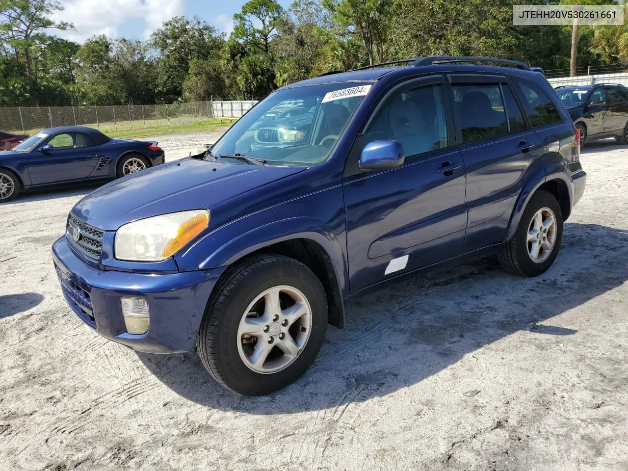 2003 Toyota Rav4 VIN: JTEHH20V530261661 Lot: 76583604