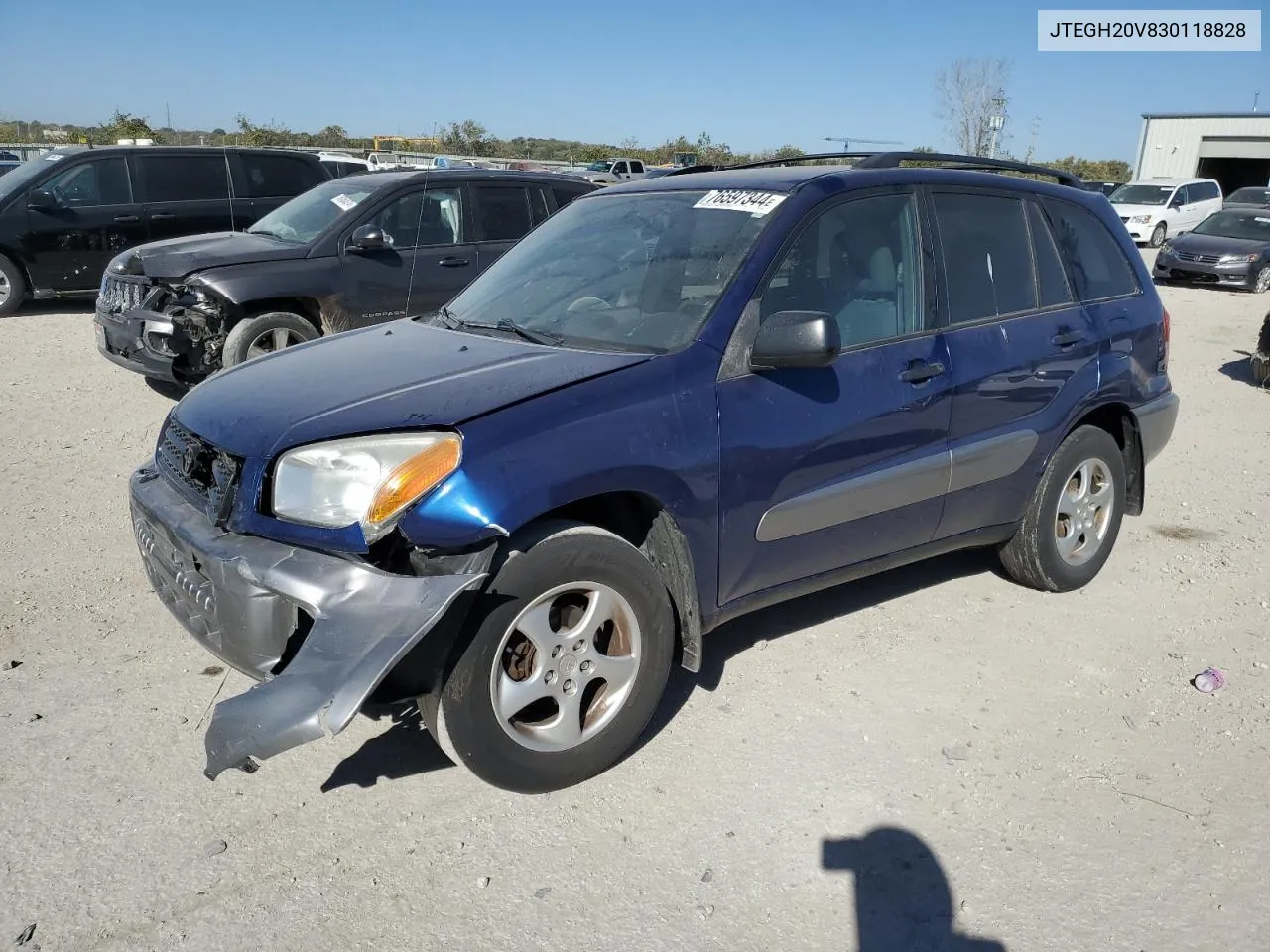 2003 Toyota Rav4 VIN: JTEGH20V830118828 Lot: 76597344