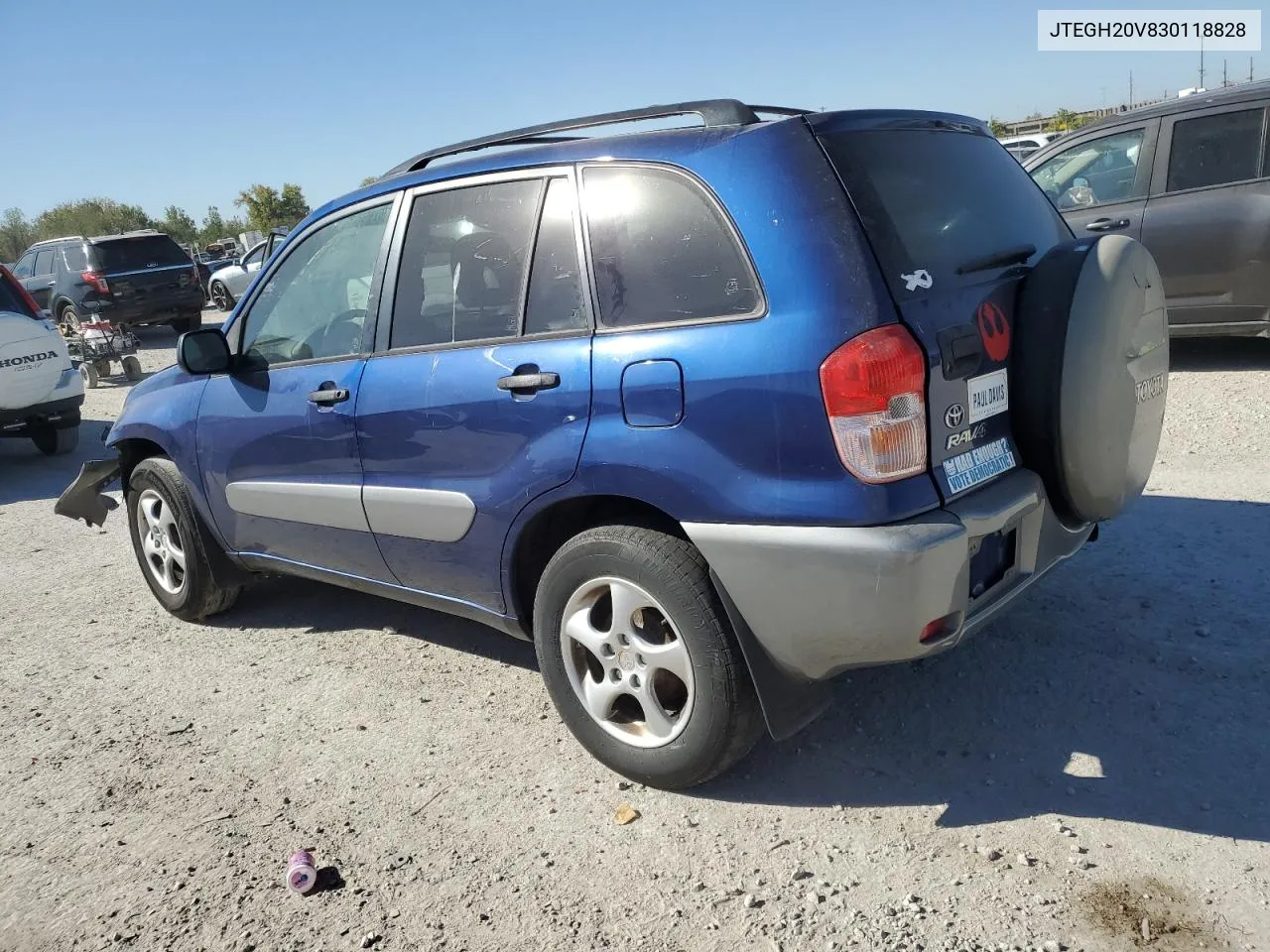 2003 Toyota Rav4 VIN: JTEGH20V830118828 Lot: 76597344