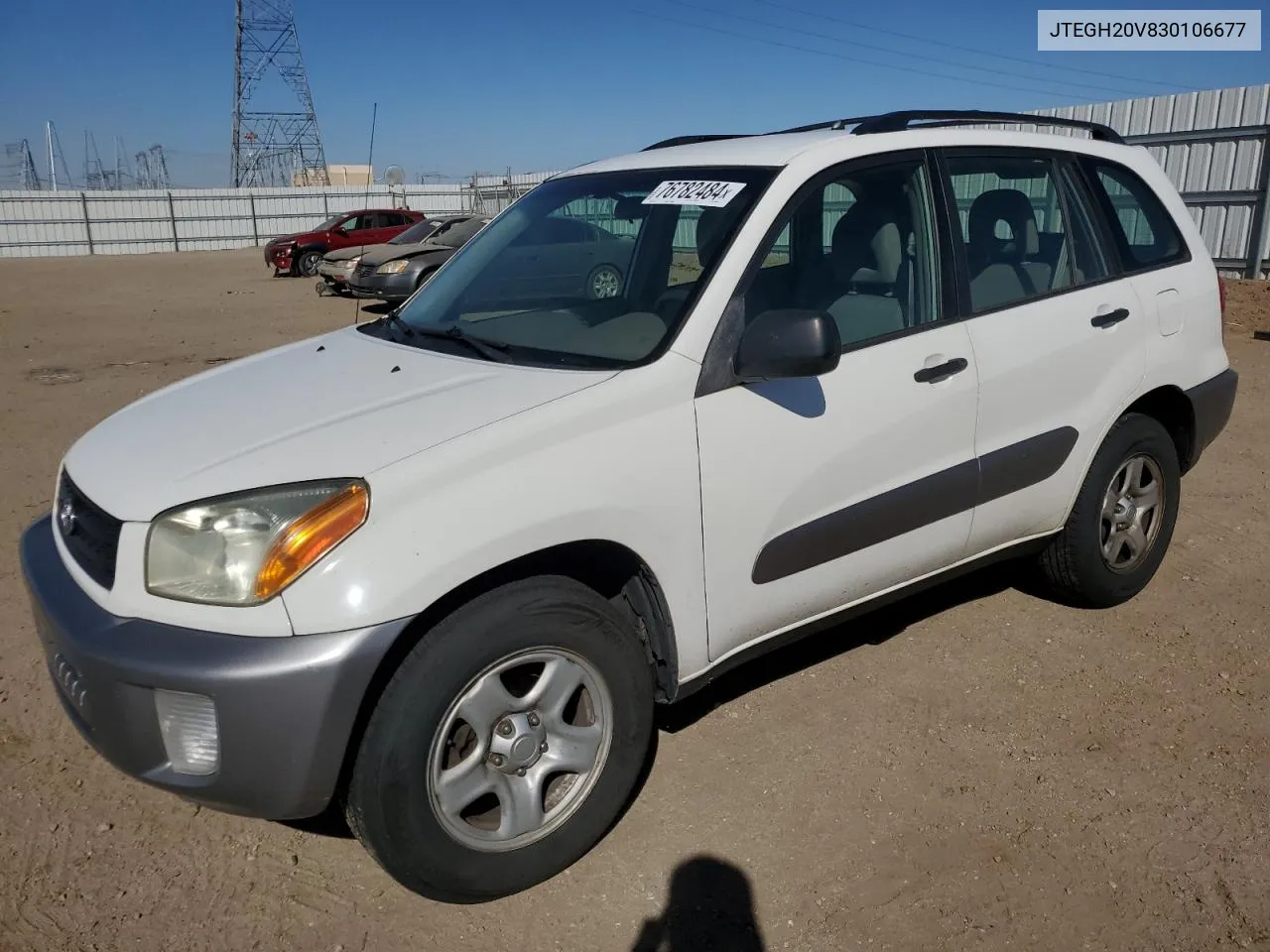 2003 Toyota Rav4 VIN: JTEGH20V830106677 Lot: 76782484