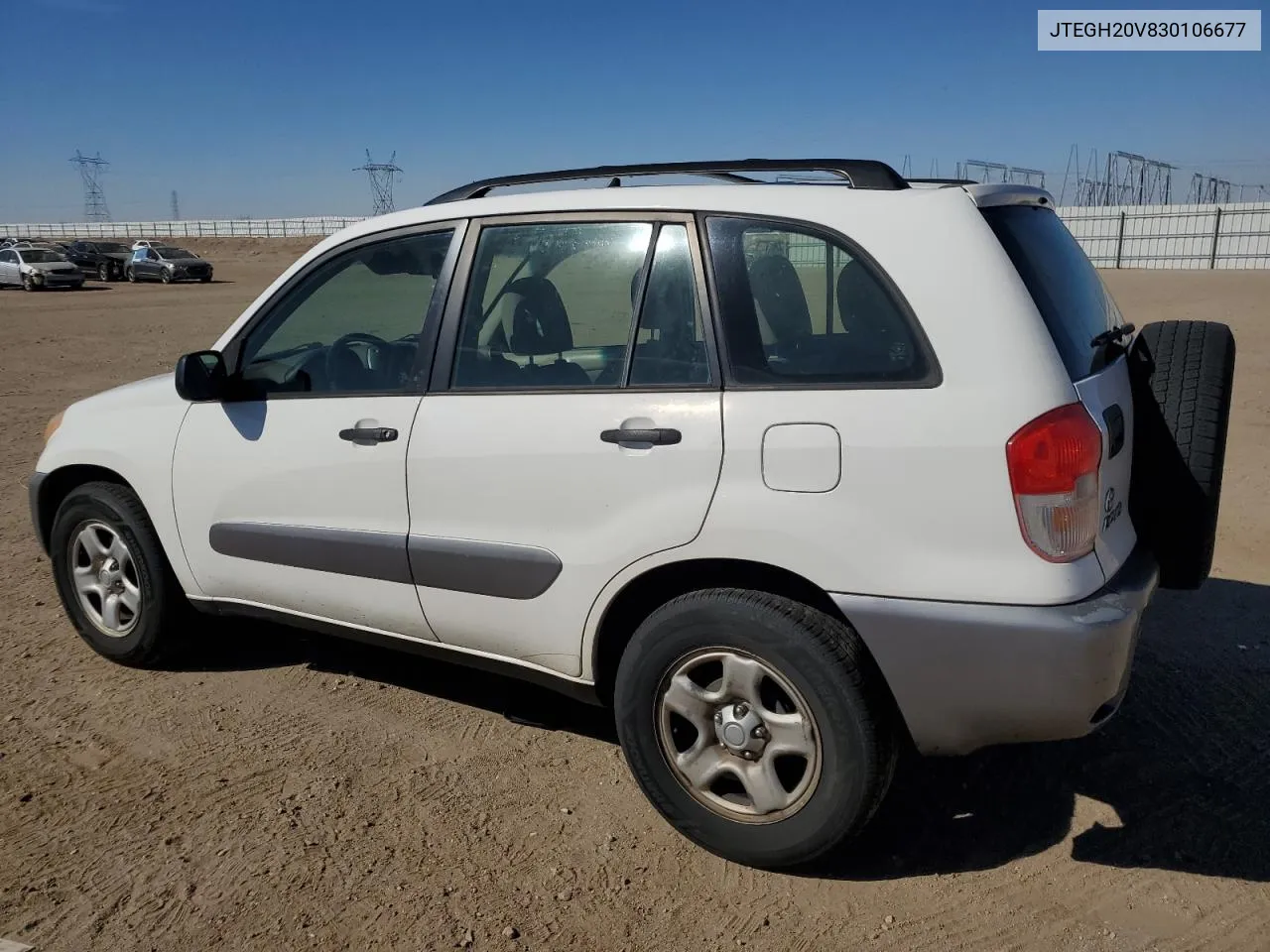 2003 Toyota Rav4 VIN: JTEGH20V830106677 Lot: 76782484