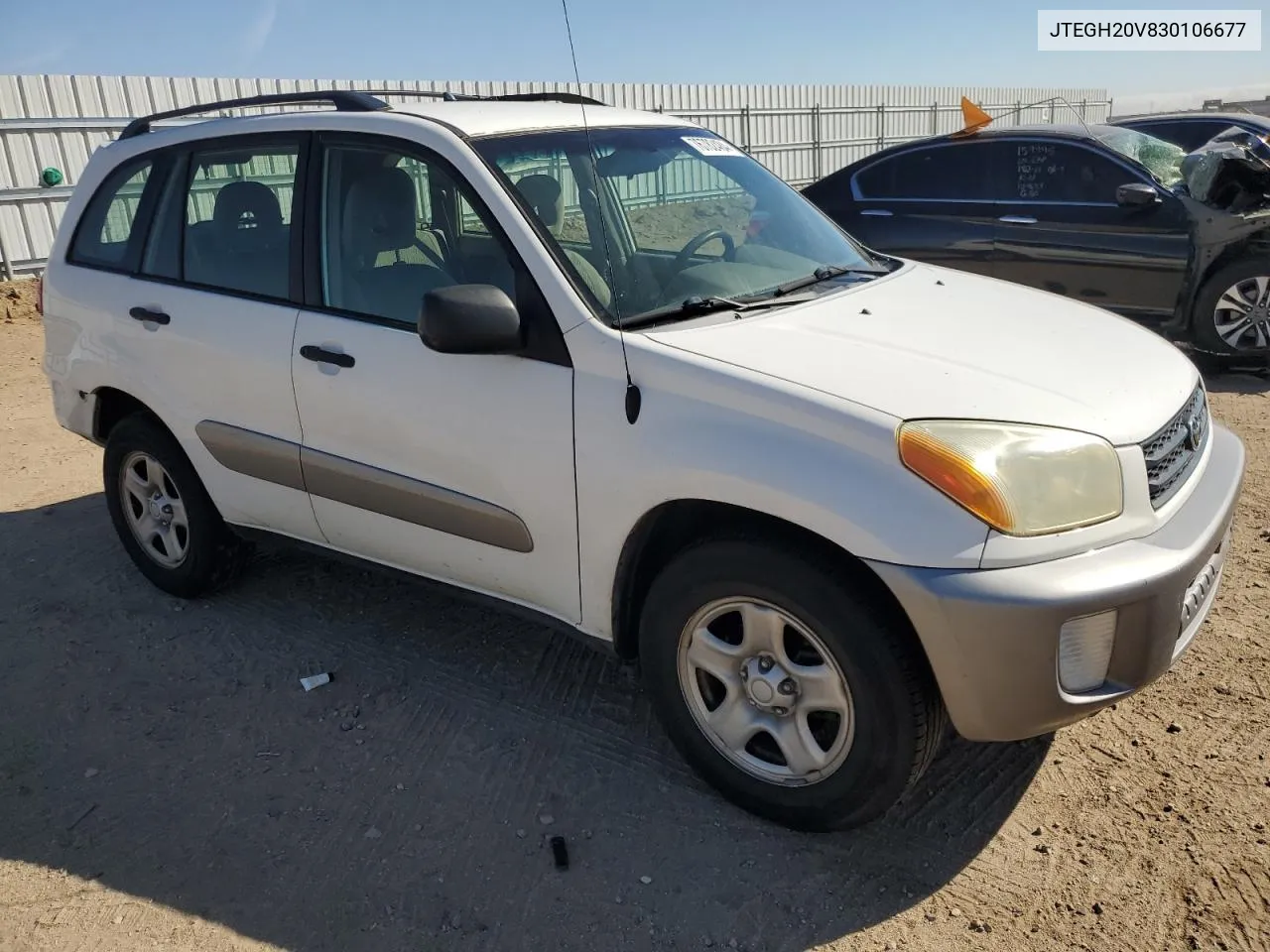 2003 Toyota Rav4 VIN: JTEGH20V830106677 Lot: 76782484