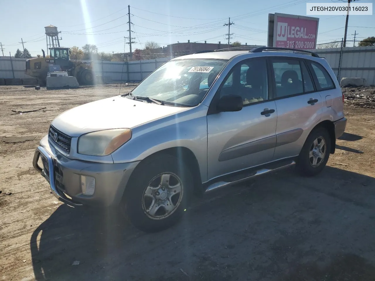 2003 Toyota Rav4 VIN: JTEGH20V030116023 Lot: 79136084