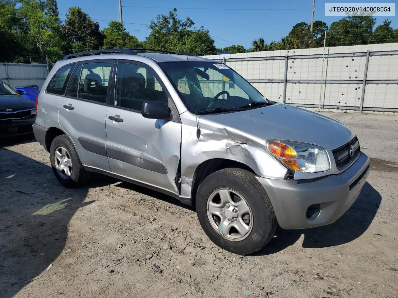 2004 Toyota Rav4 VIN: JTEGD20V140008054 Lot: 57656944