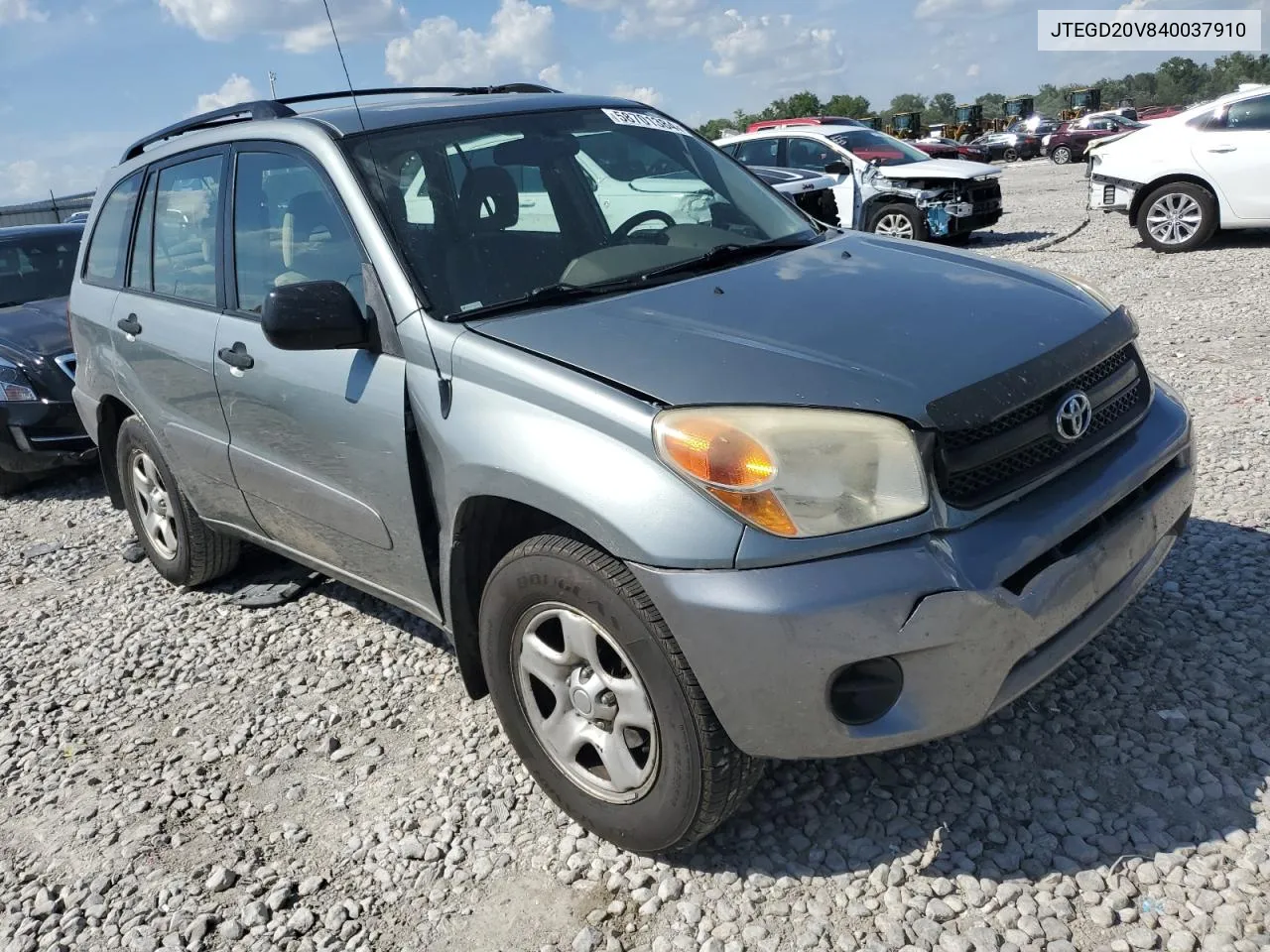 2004 Toyota Rav4 VIN: JTEGD20V840037910 Lot: 58701384