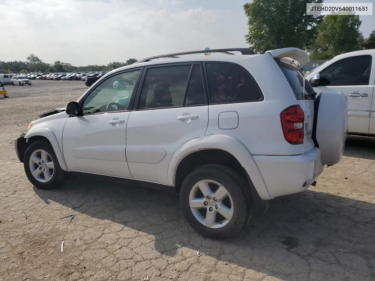 2004 Toyota Rav4 VIN: JTEHD20V640011651 Lot: 68392054