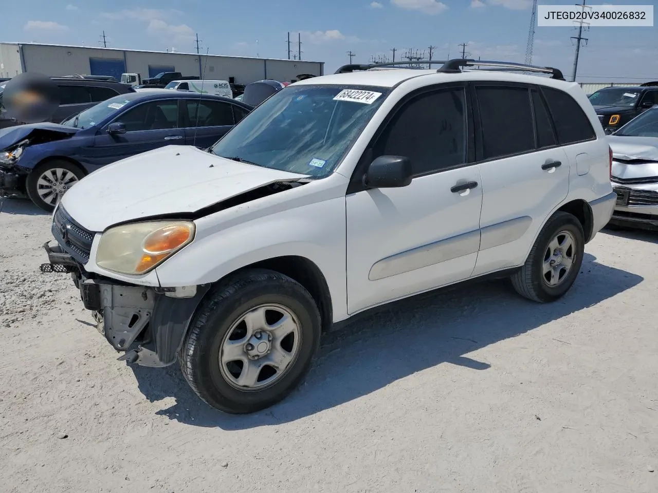 2004 Toyota Rav4 VIN: JTEGD20V340026832 Lot: 68422274