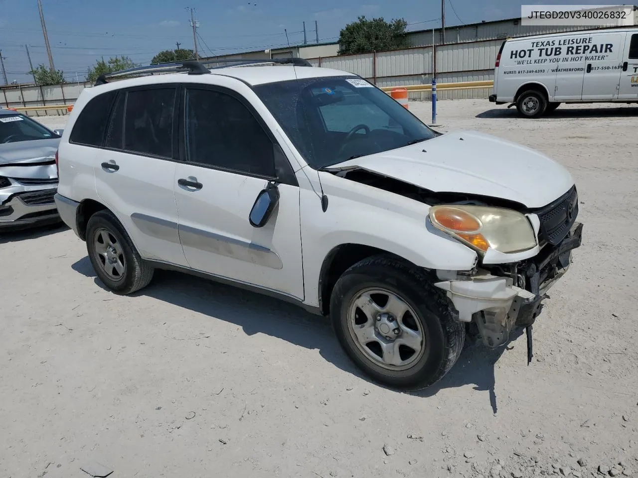 2004 Toyota Rav4 VIN: JTEGD20V340026832 Lot: 68422274