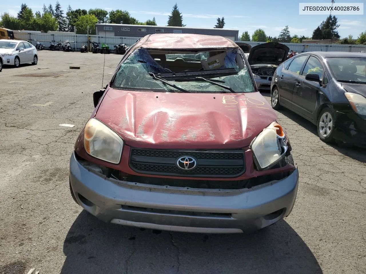 JTEGD20VX40028786 2004 Toyota Rav4