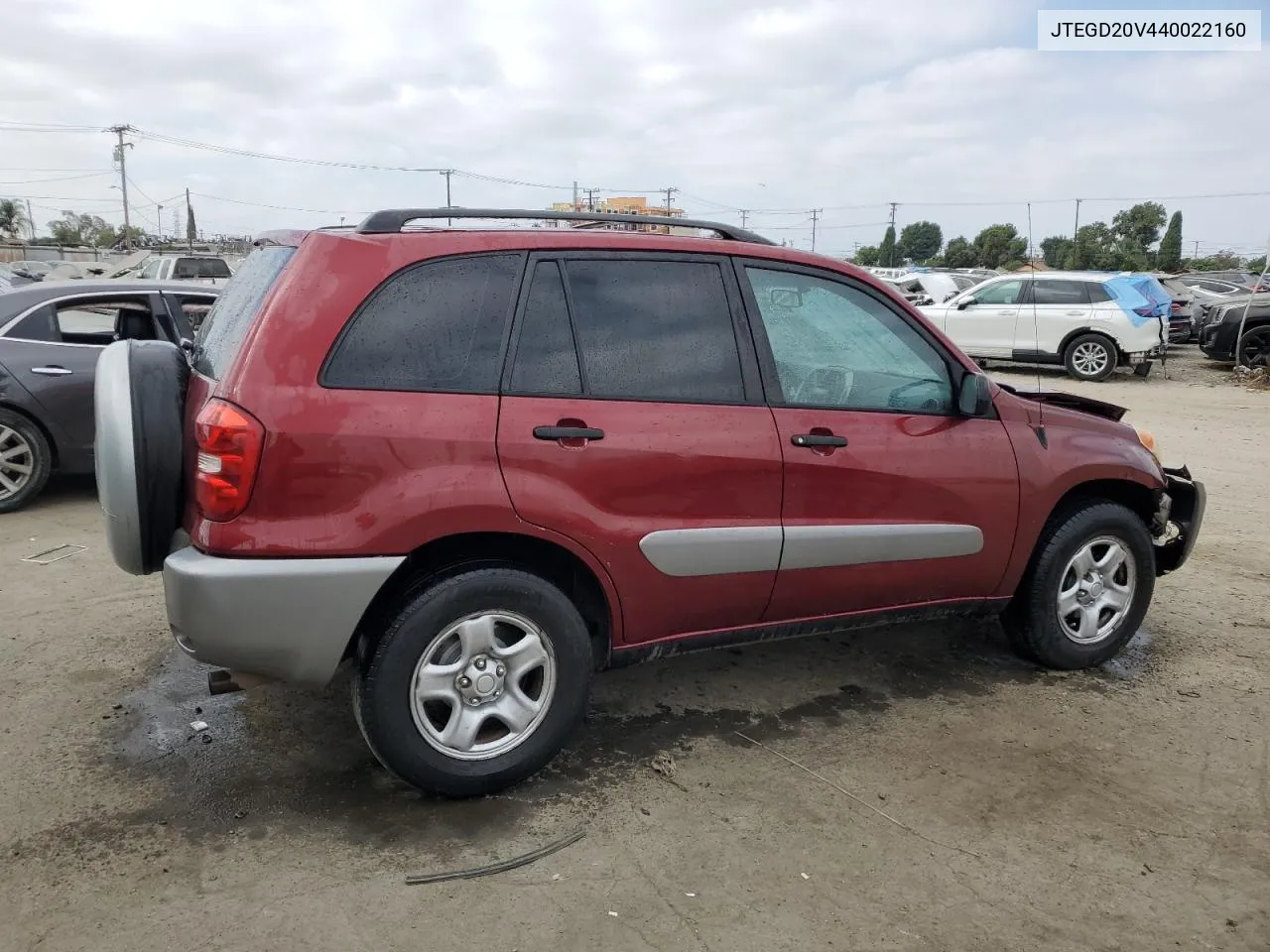 2004 Toyota Rav4 VIN: JTEGD20V440022160 Lot: 71286724