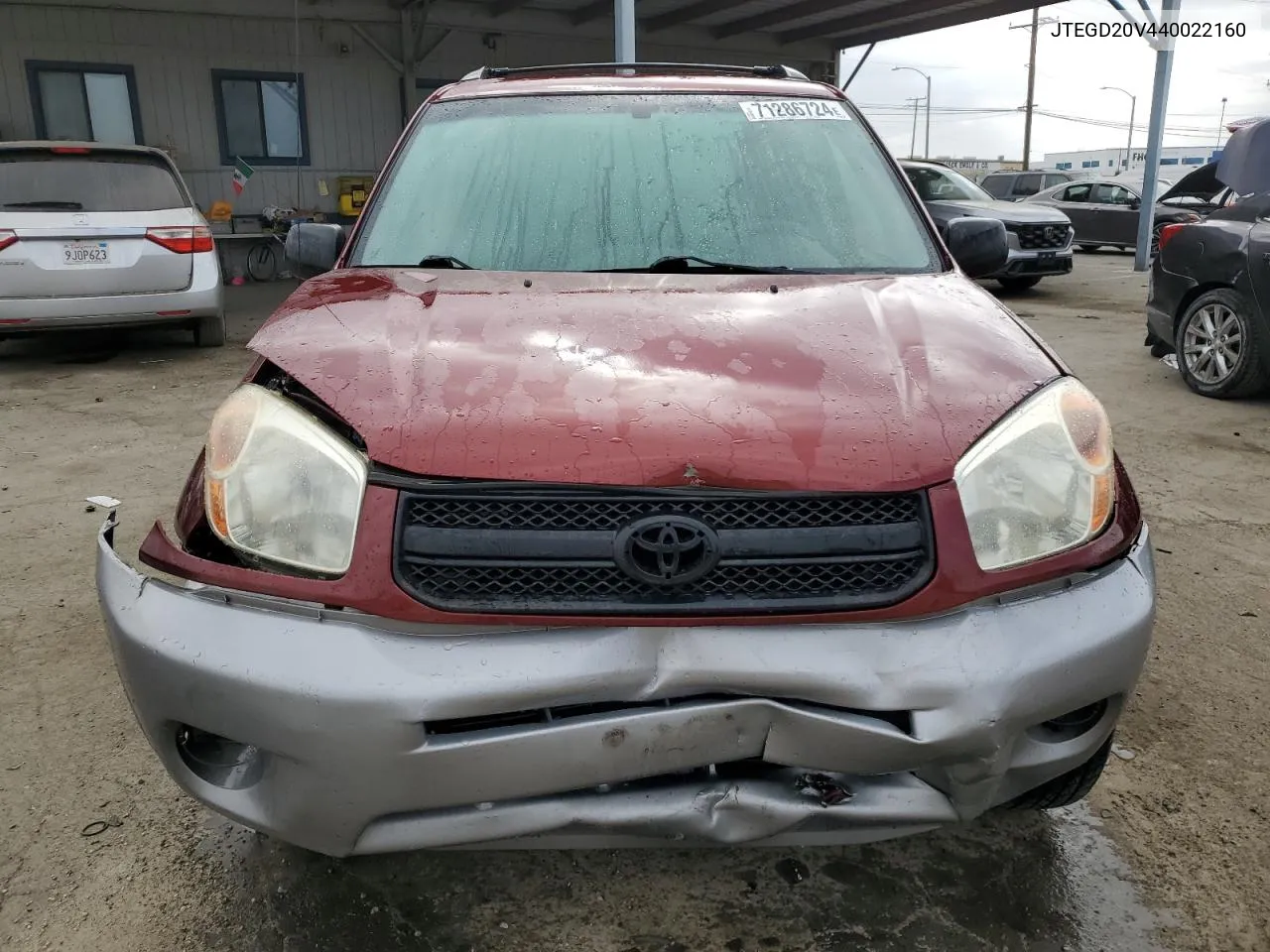 2004 Toyota Rav4 VIN: JTEGD20V440022160 Lot: 71286724