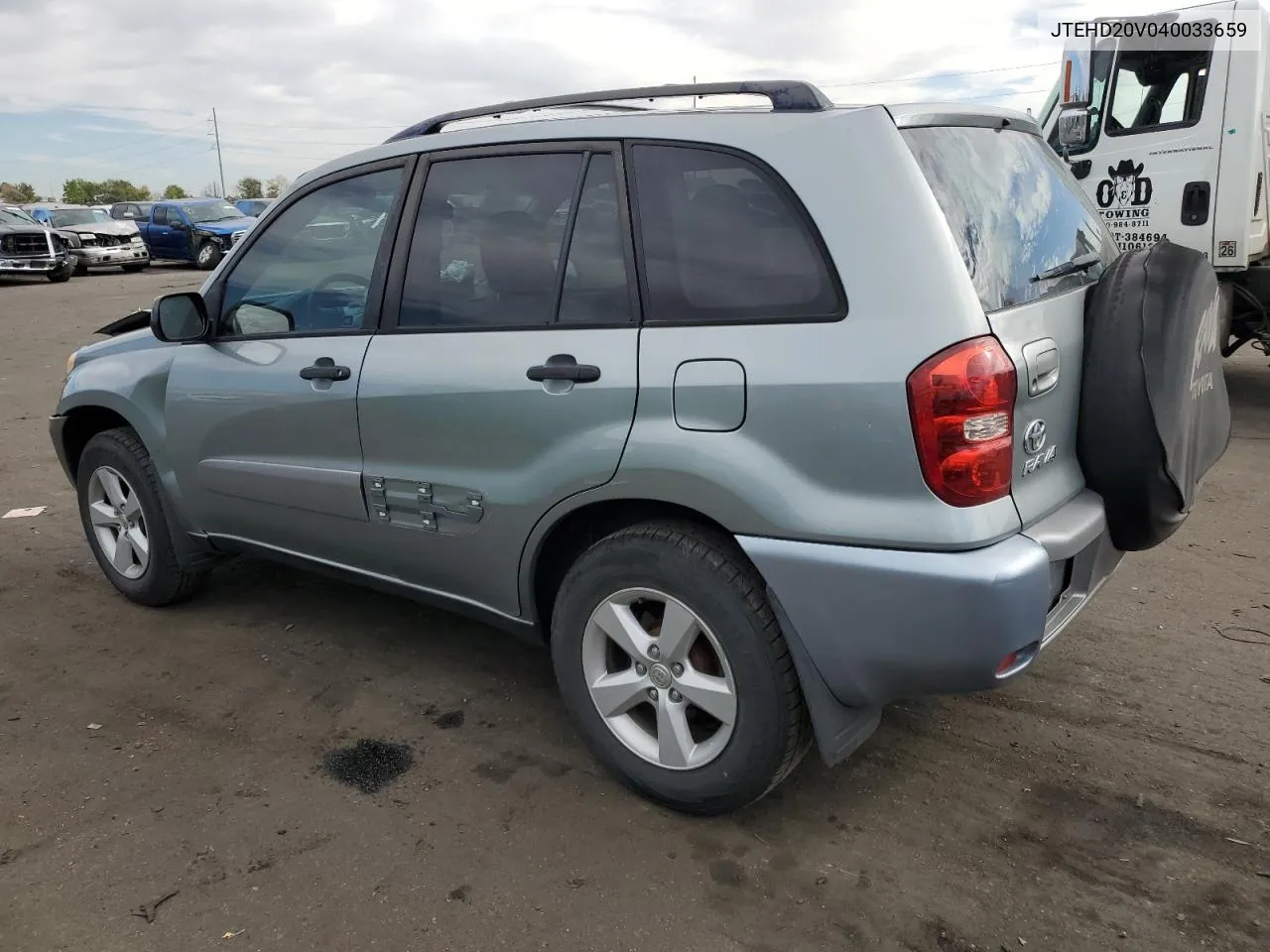 2004 Toyota Rav4 VIN: JTEHD20V040033659 Lot: 72634814