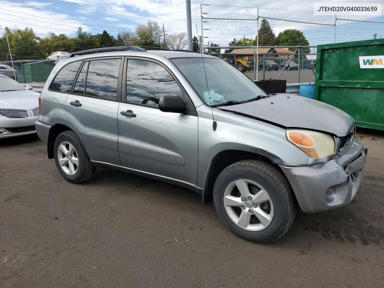 2004 Toyota Rav4 VIN: JTEHD20V040033659 Lot: 72634814