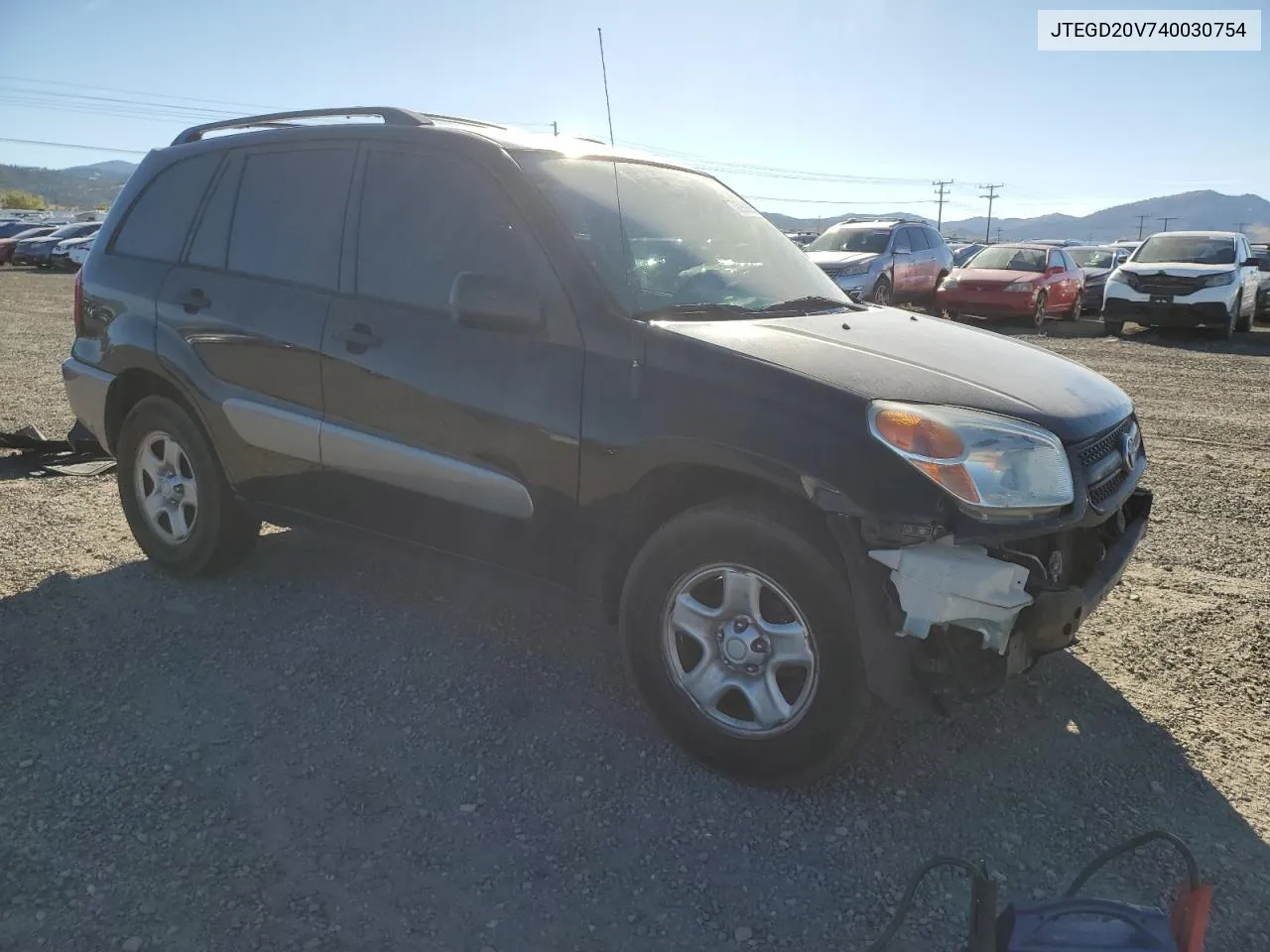 2004 Toyota Rav4 VIN: JTEGD20V740030754 Lot: 72989954