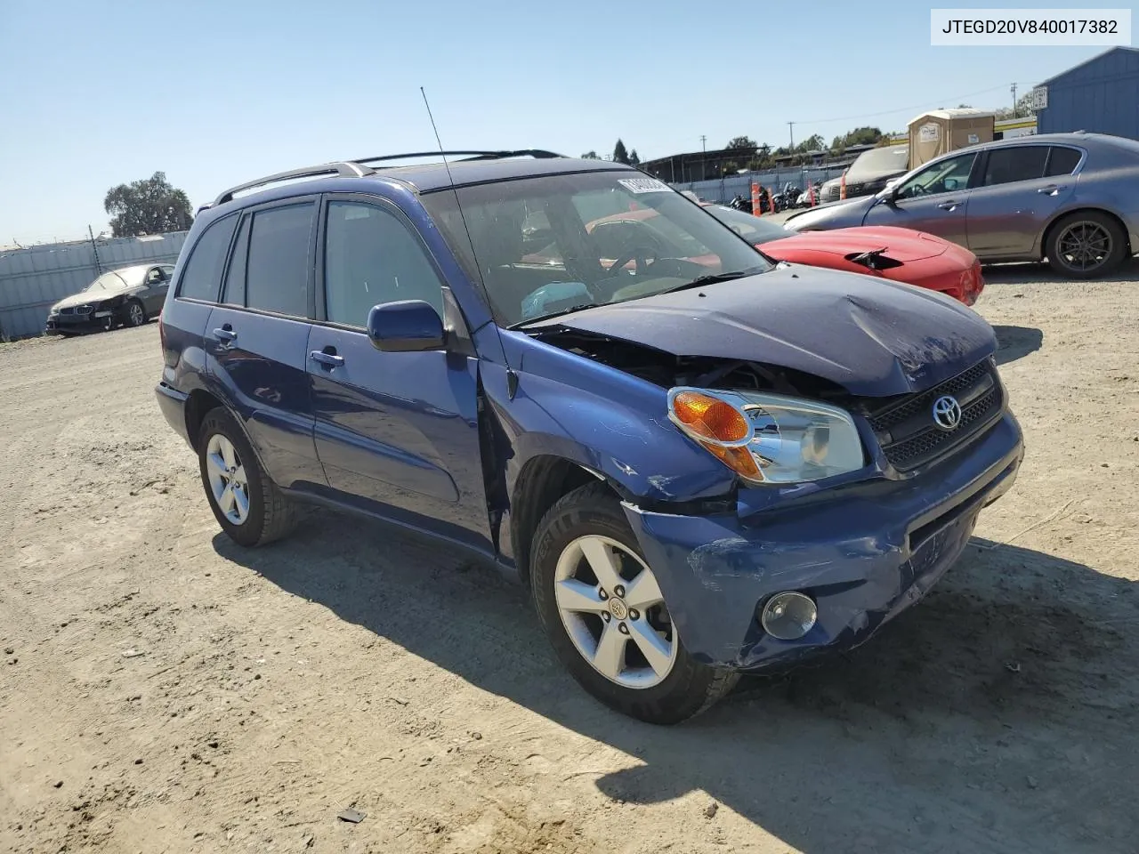 2004 Toyota Rav4 VIN: JTEGD20V840017382 Lot: 73400824