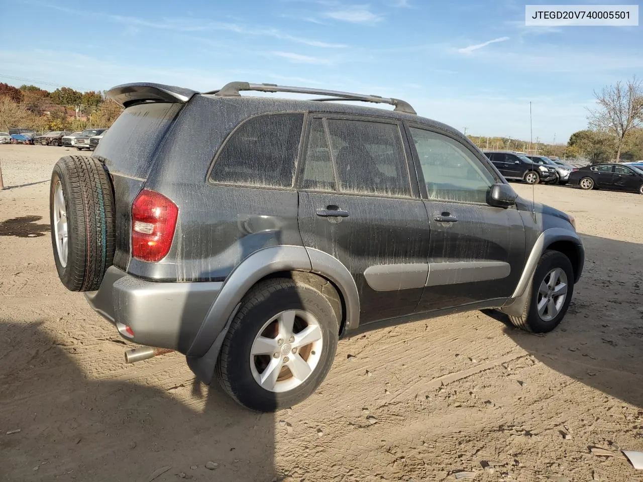 2004 Toyota Rav4 VIN: JTEGD20V740005501 Lot: 76123434