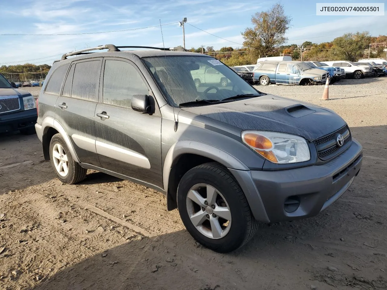 2004 Toyota Rav4 VIN: JTEGD20V740005501 Lot: 76123434