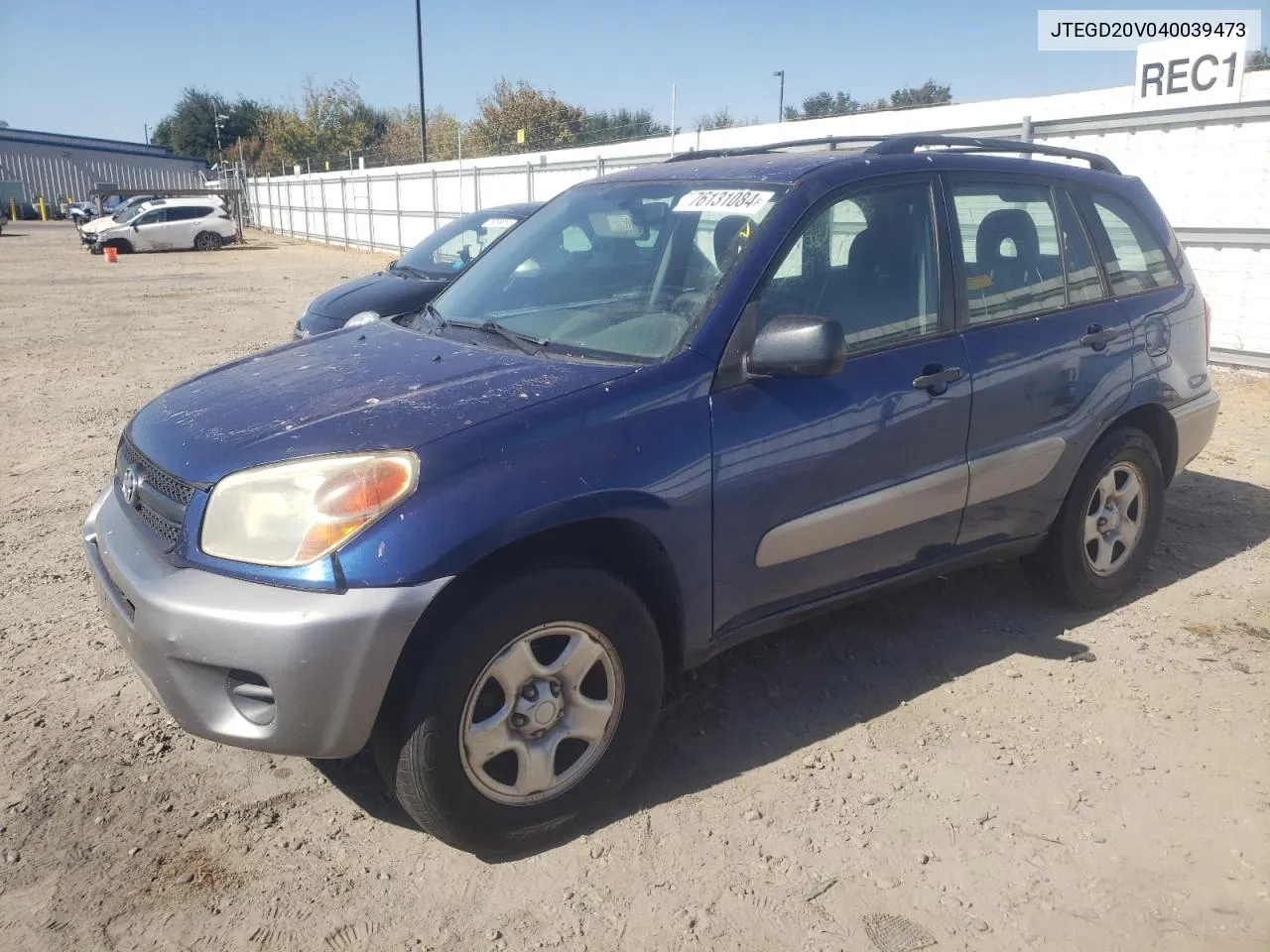 2004 Toyota Rav4 VIN: JTEGD20V040039473 Lot: 76131084