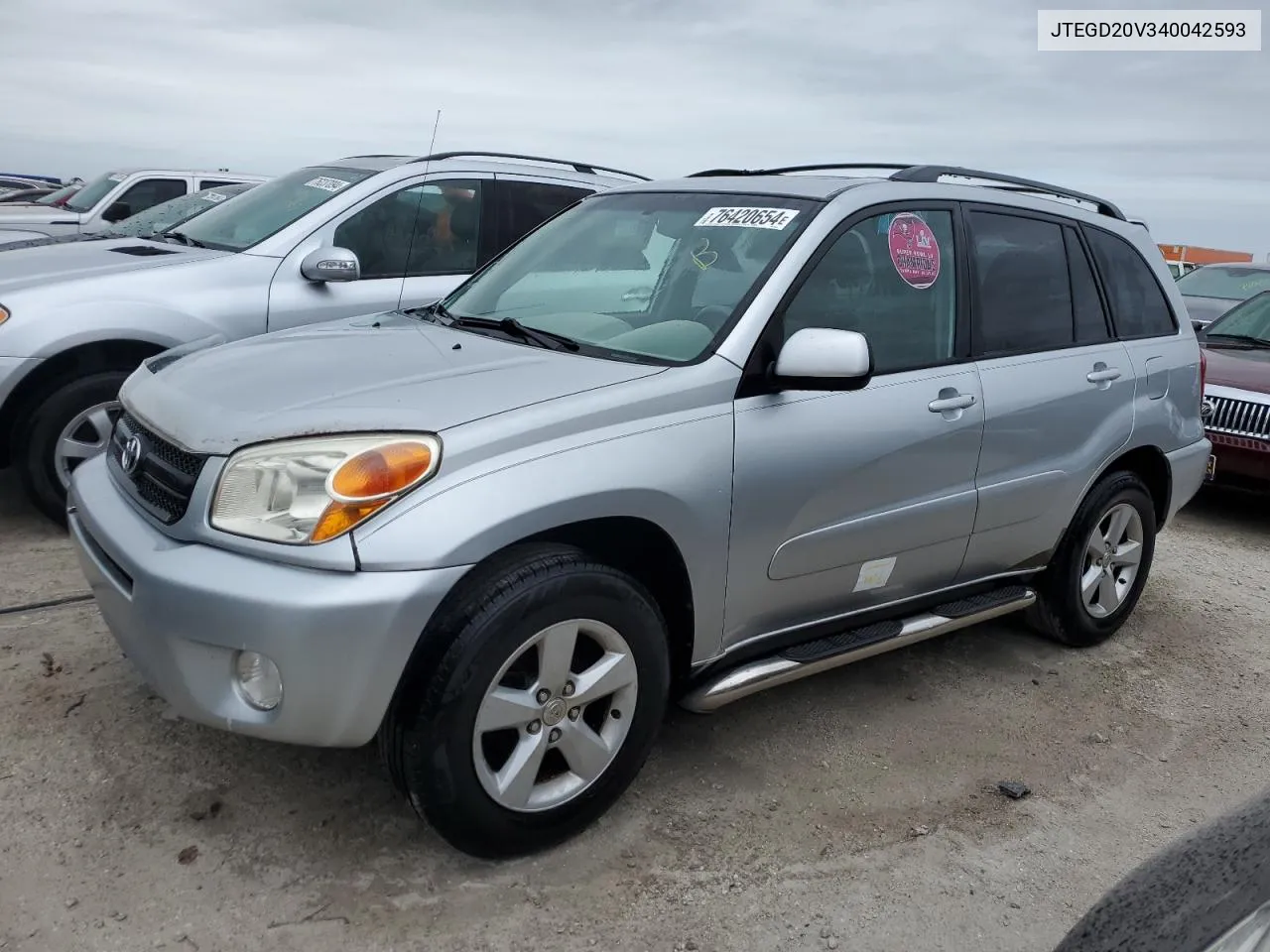 2004 Toyota Rav4 VIN: JTEGD20V340042593 Lot: 76420654