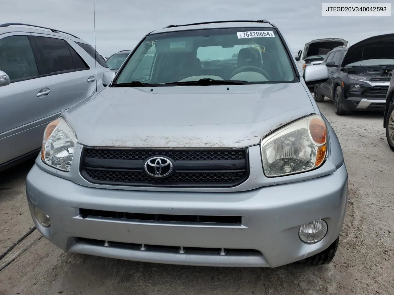 2004 Toyota Rav4 VIN: JTEGD20V340042593 Lot: 76420654