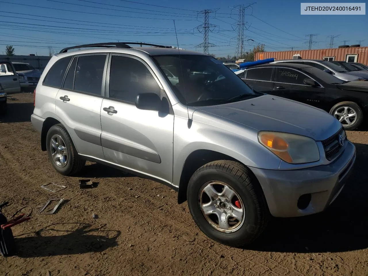 2004 Toyota Rav4 VIN: JTEHD20V240016491 Lot: 76708004