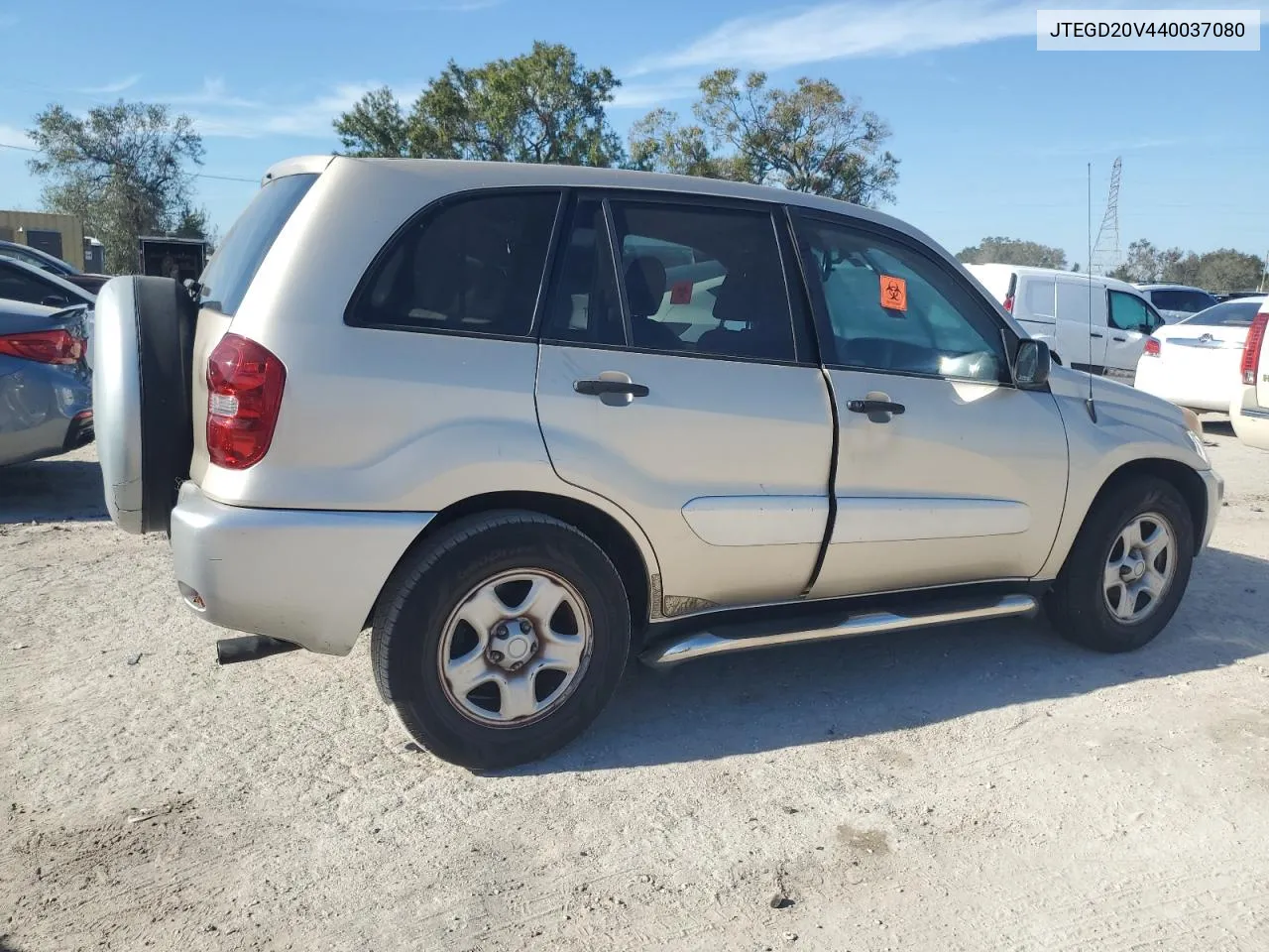 2004 Toyota Rav4 VIN: JTEGD20V440037080 Lot: 77202184