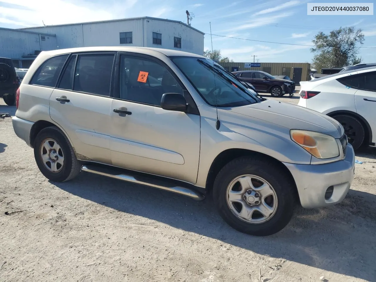 2004 Toyota Rav4 VIN: JTEGD20V440037080 Lot: 77202184