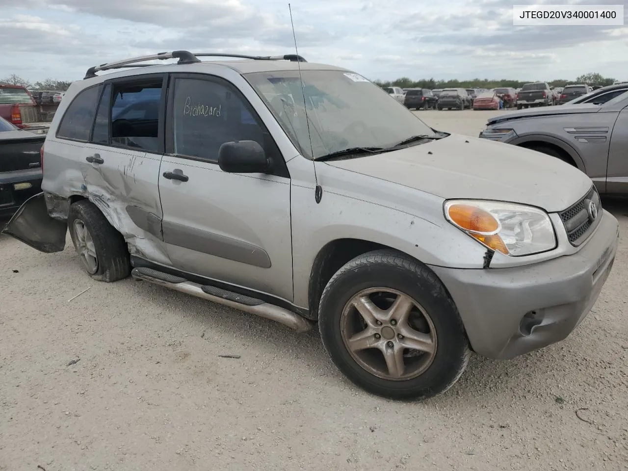 2004 Toyota Rav4 VIN: JTEGD20V340001400 Lot: 77541134