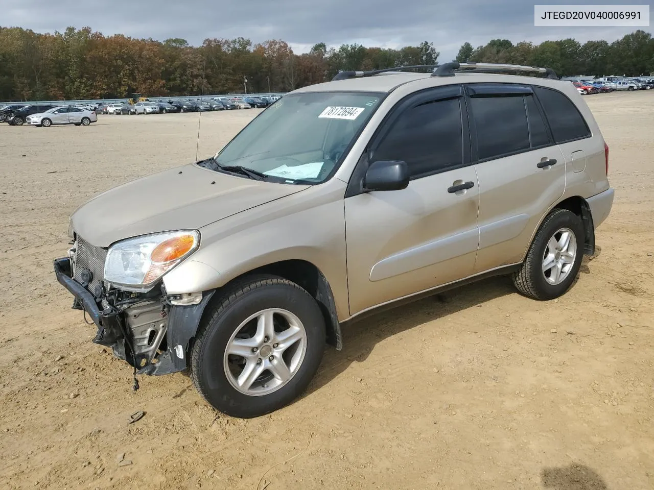 2004 Toyota Rav4 VIN: JTEGD20V040006991 Lot: 78172694