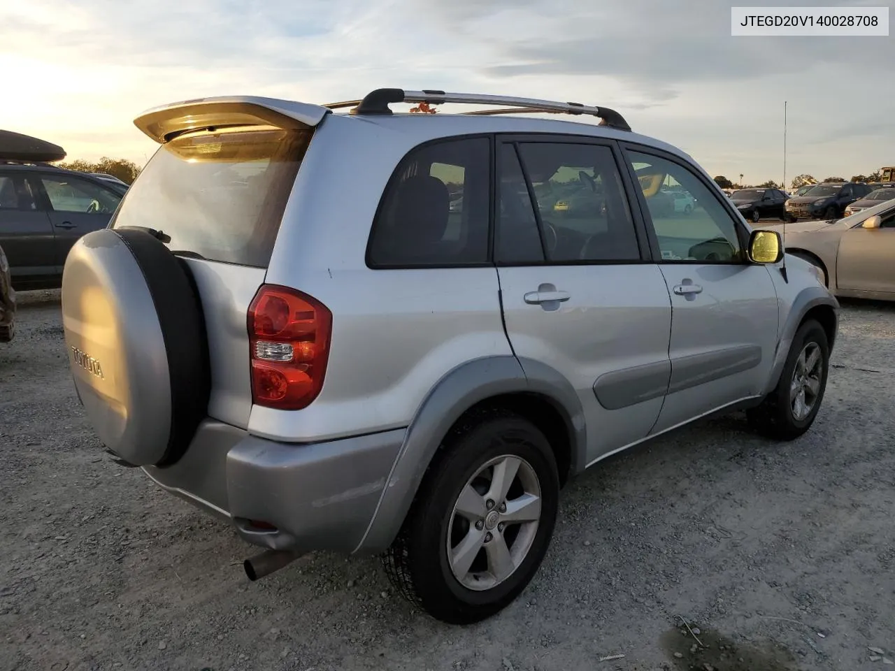 2004 Toyota Rav4 VIN: JTEGD20V140028708 Lot: 79561924