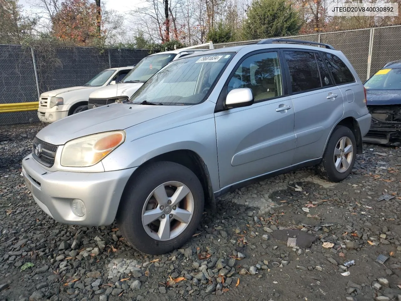 2004 Toyota Rav4 VIN: JTEGD20V840030892 Lot: 79681834