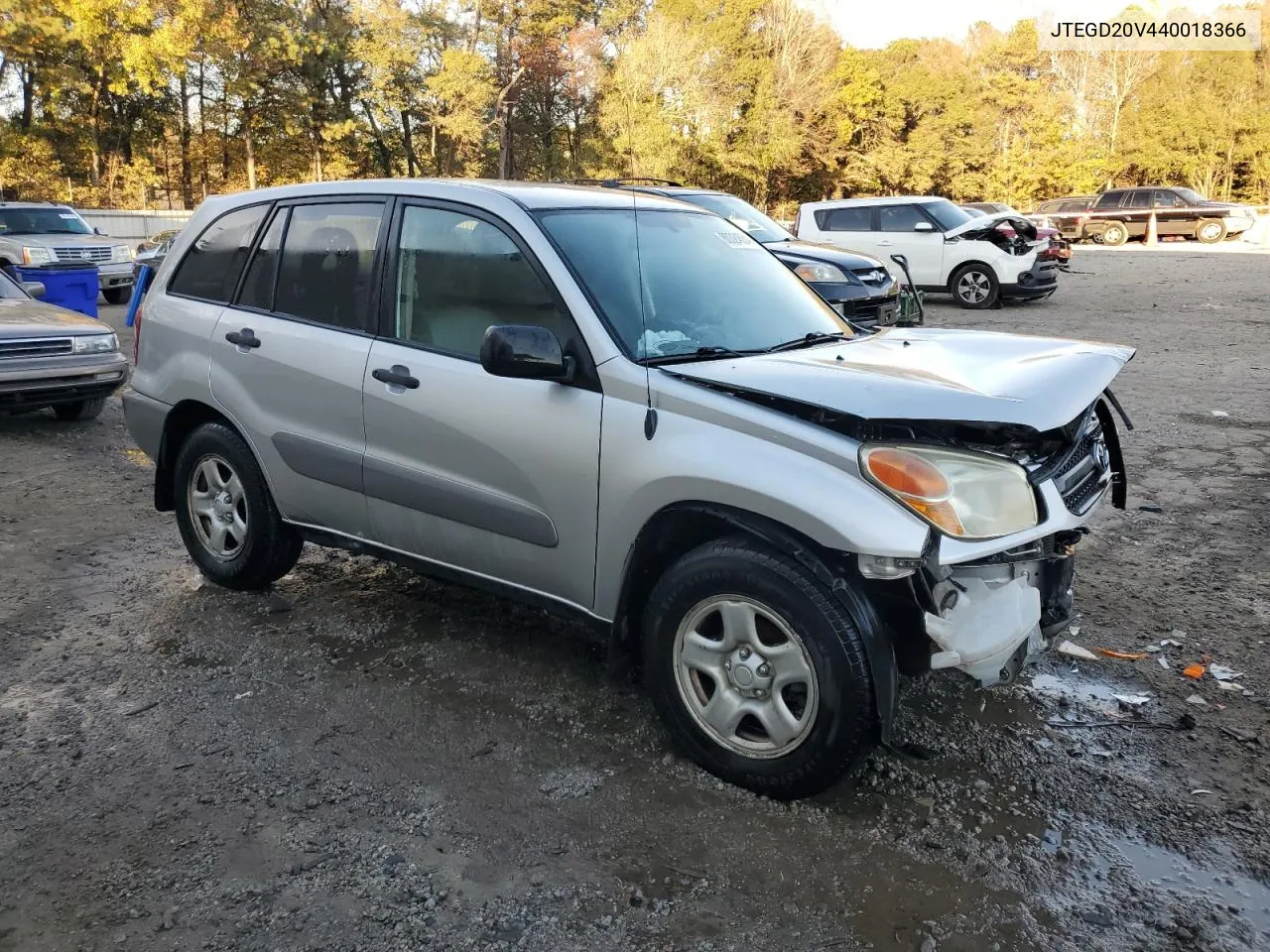 2004 Toyota Rav4 VIN: JTEGD20V440018366 Lot: 80324534