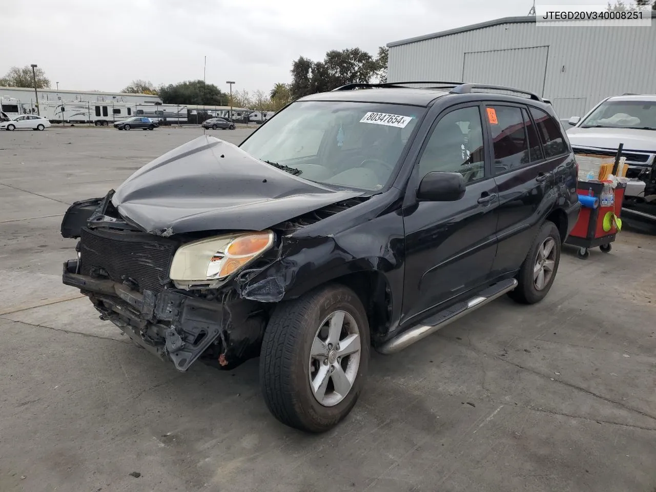 2004 Toyota Rav4 VIN: JTEGD20V340008251 Lot: 80347654