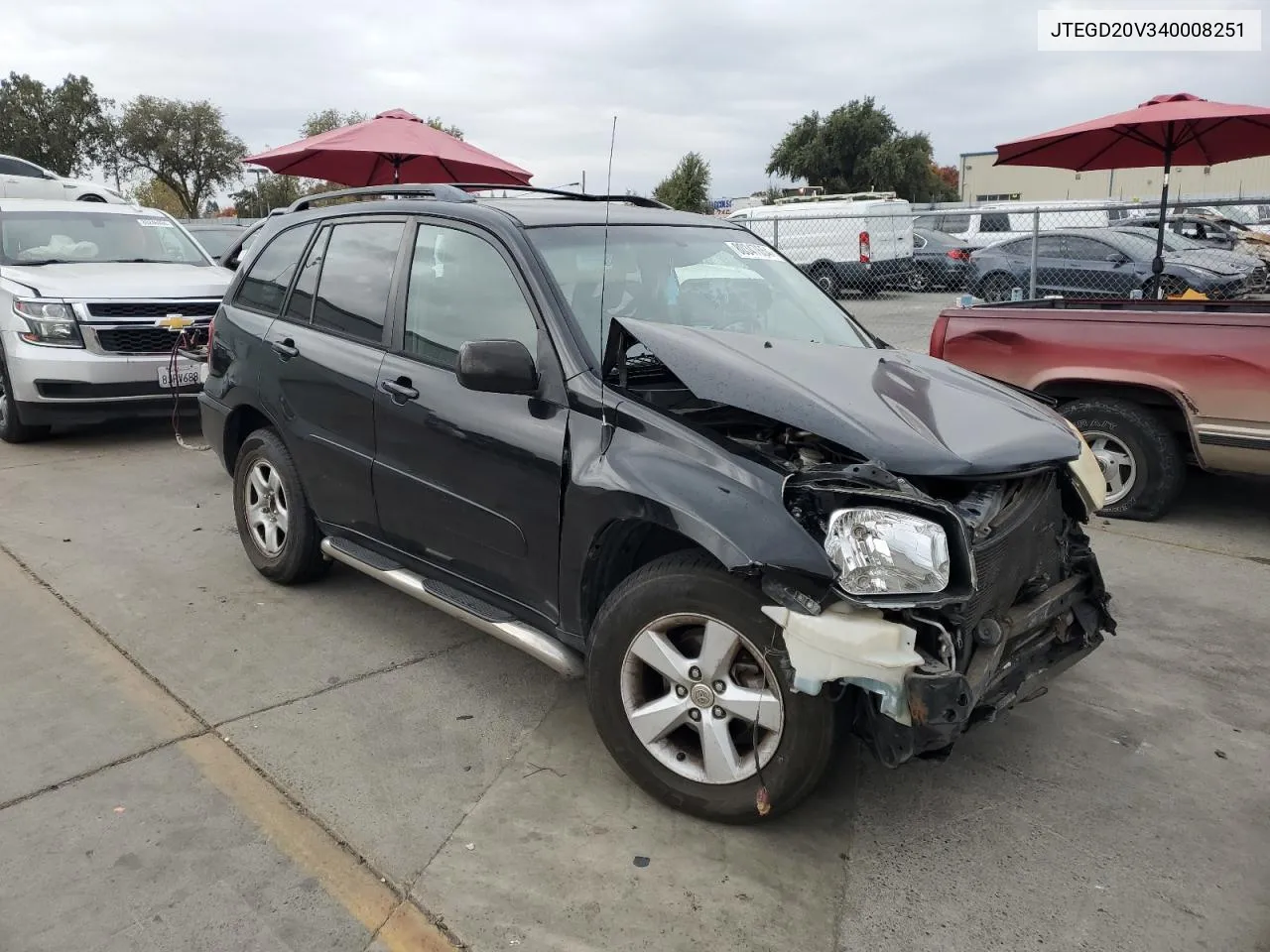 2004 Toyota Rav4 VIN: JTEGD20V340008251 Lot: 80347654