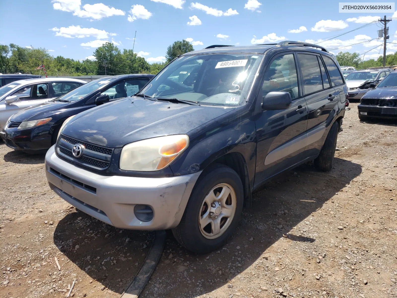 2005 Toyota Rav4 VIN: JTEHD20VX56039354 Lot: 48054001