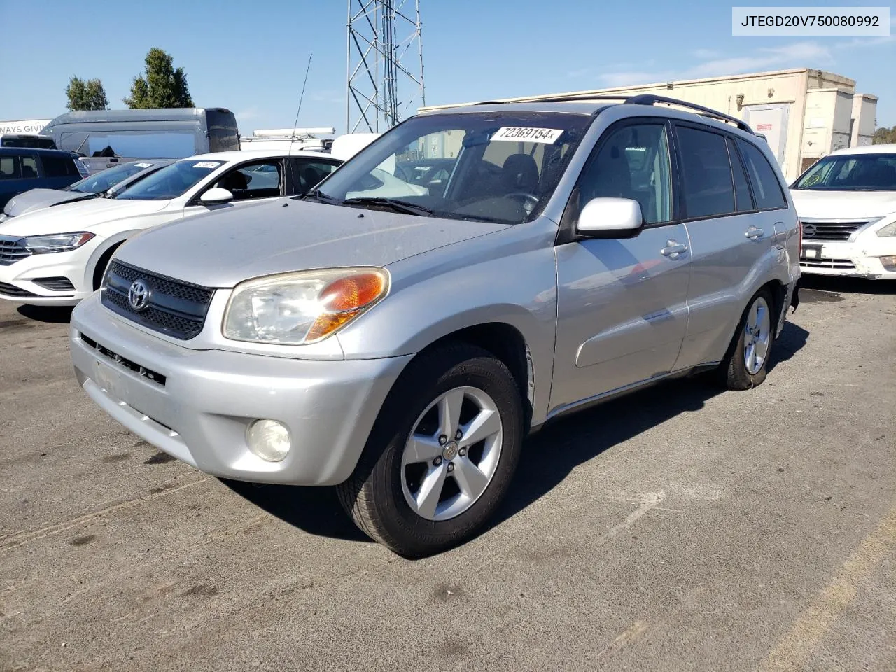 2005 Toyota Rav4 VIN: JTEGD20V750080992 Lot: 72369154