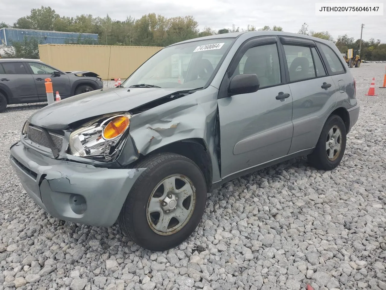 2005 Toyota Rav4 VIN: JTEHD20V756046147 Lot: 74760064