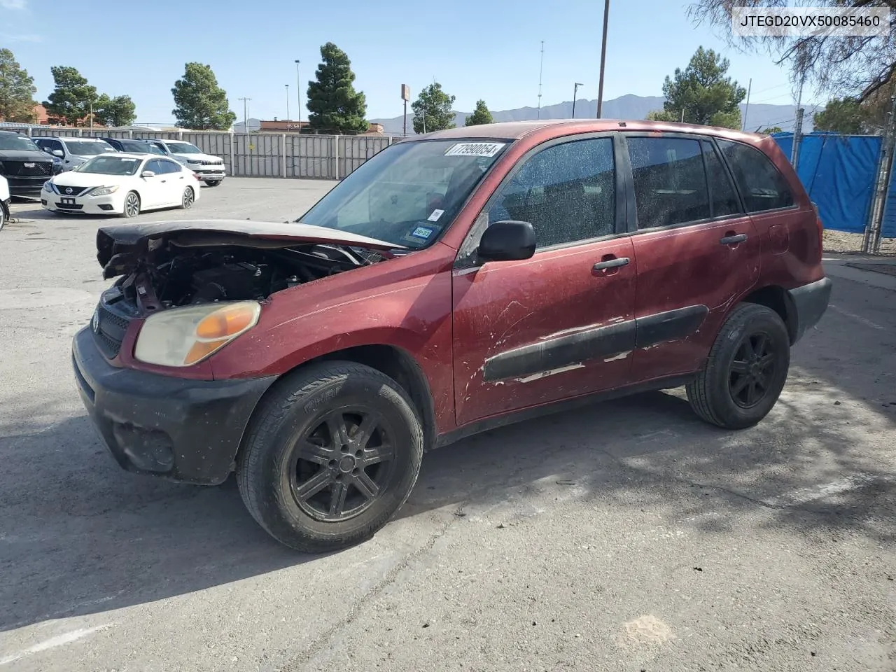 2005 Toyota Rav4 VIN: JTEGD20VX50085460 Lot: 77990054