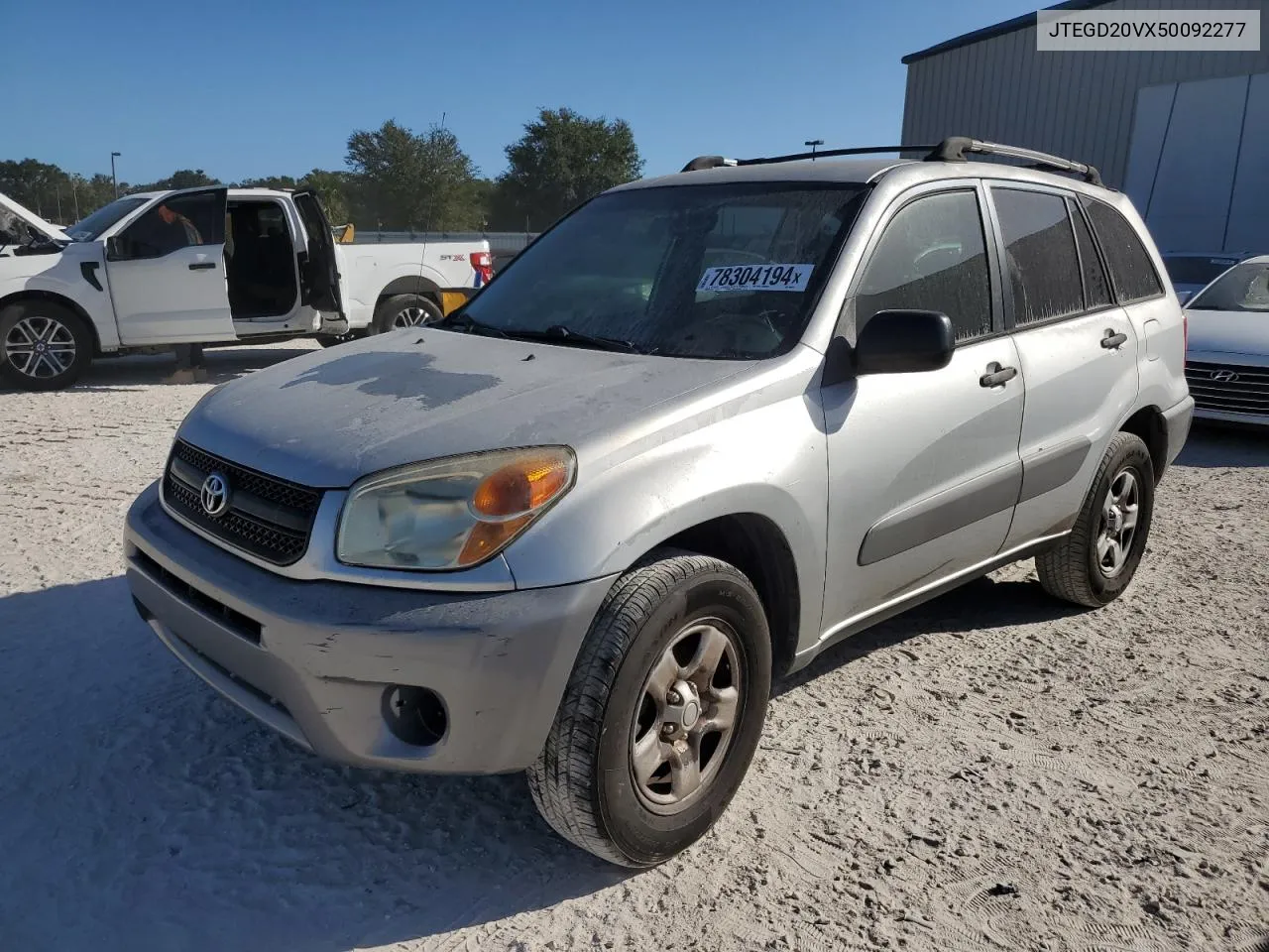 2005 Toyota Rav4 VIN: JTEGD20VX50092277 Lot: 78304194