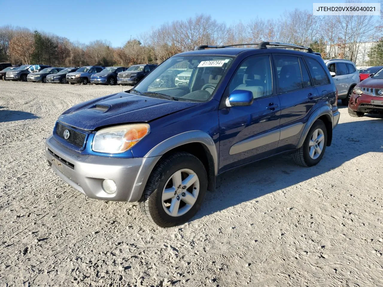 2005 Toyota Rav4 VIN: JTEHD20VX56040021 Lot: 81768794