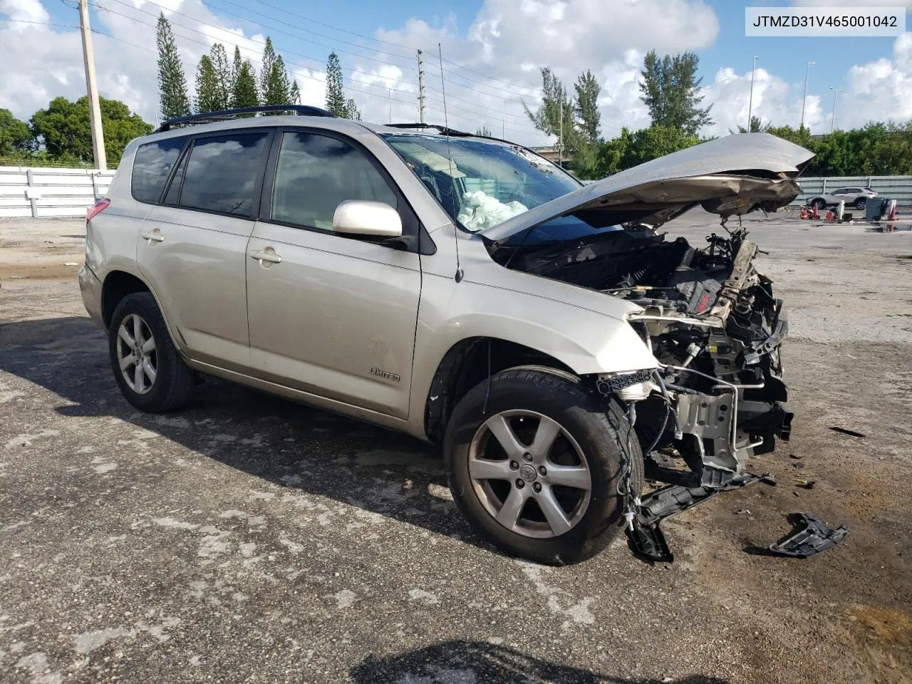 2006 Toyota Rav4 Limited VIN: JTMZD31V465001042 Lot: 69248634