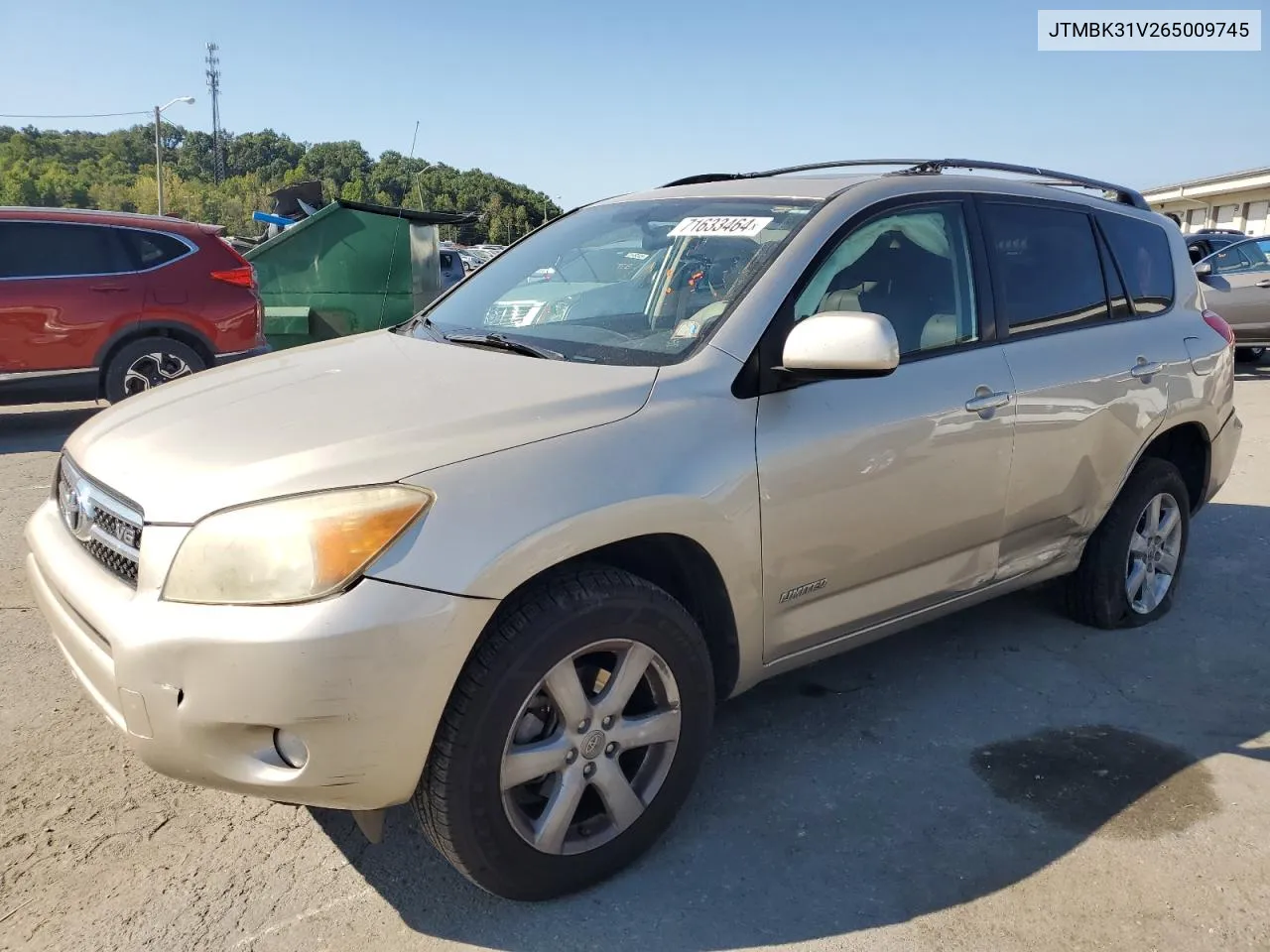 2006 Toyota Rav4 Limited VIN: JTMBK31V265009745 Lot: 71633464