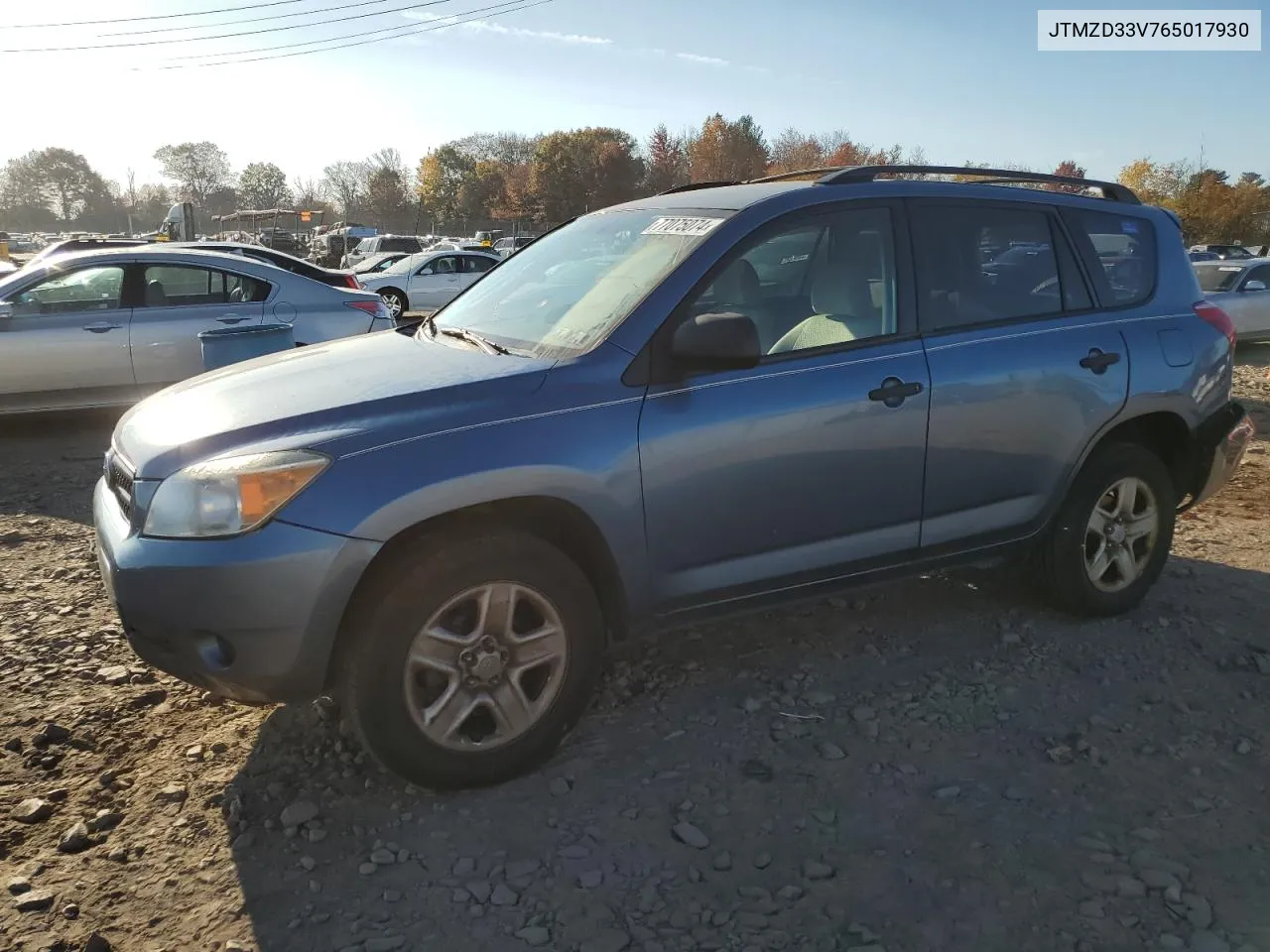 2006 Toyota Rav4 VIN: JTMZD33V765017930 Lot: 77075074