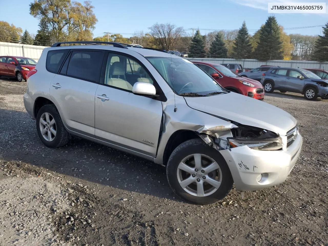 2006 Toyota Rav4 Limited VIN: JTMBK31V465005759 Lot: 77744164