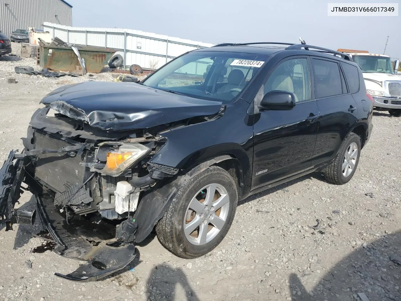 2006 Toyota Rav4 Limited VIN: JTMBD31V666017349 Lot: 78220374