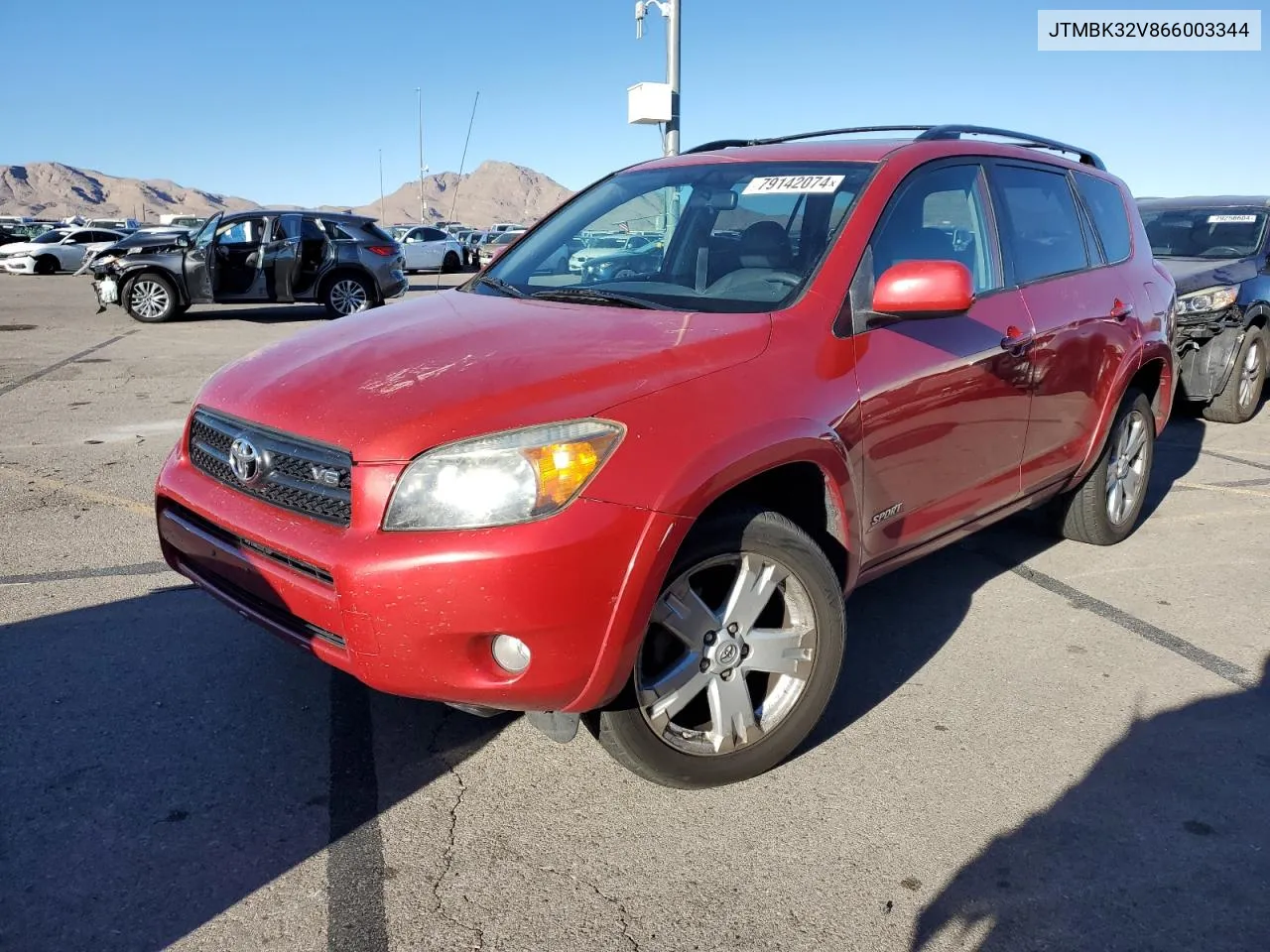 2006 Toyota Rav4 Sport VIN: JTMBK32V866003344 Lot: 79142074