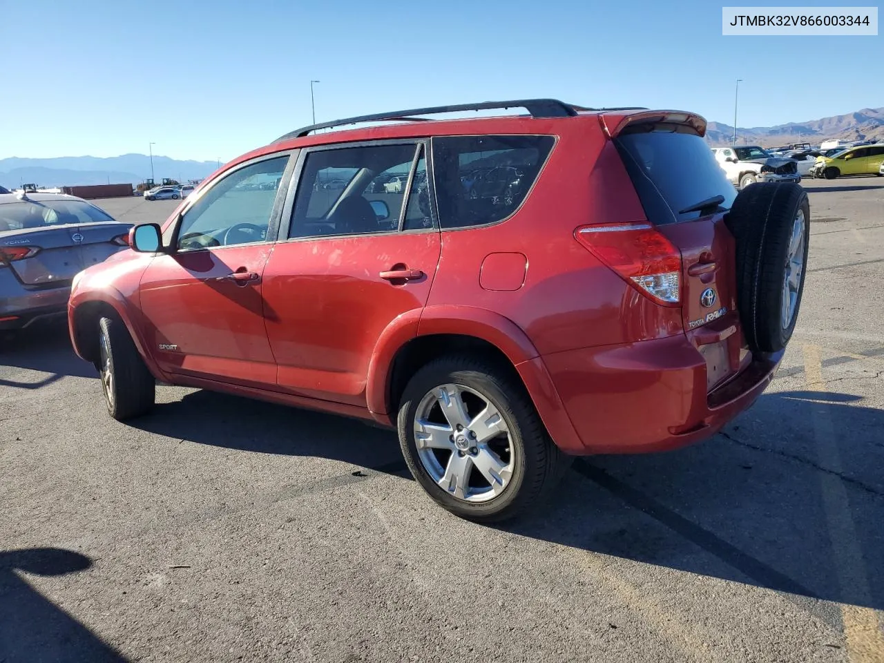 2006 Toyota Rav4 Sport VIN: JTMBK32V866003344 Lot: 79142074