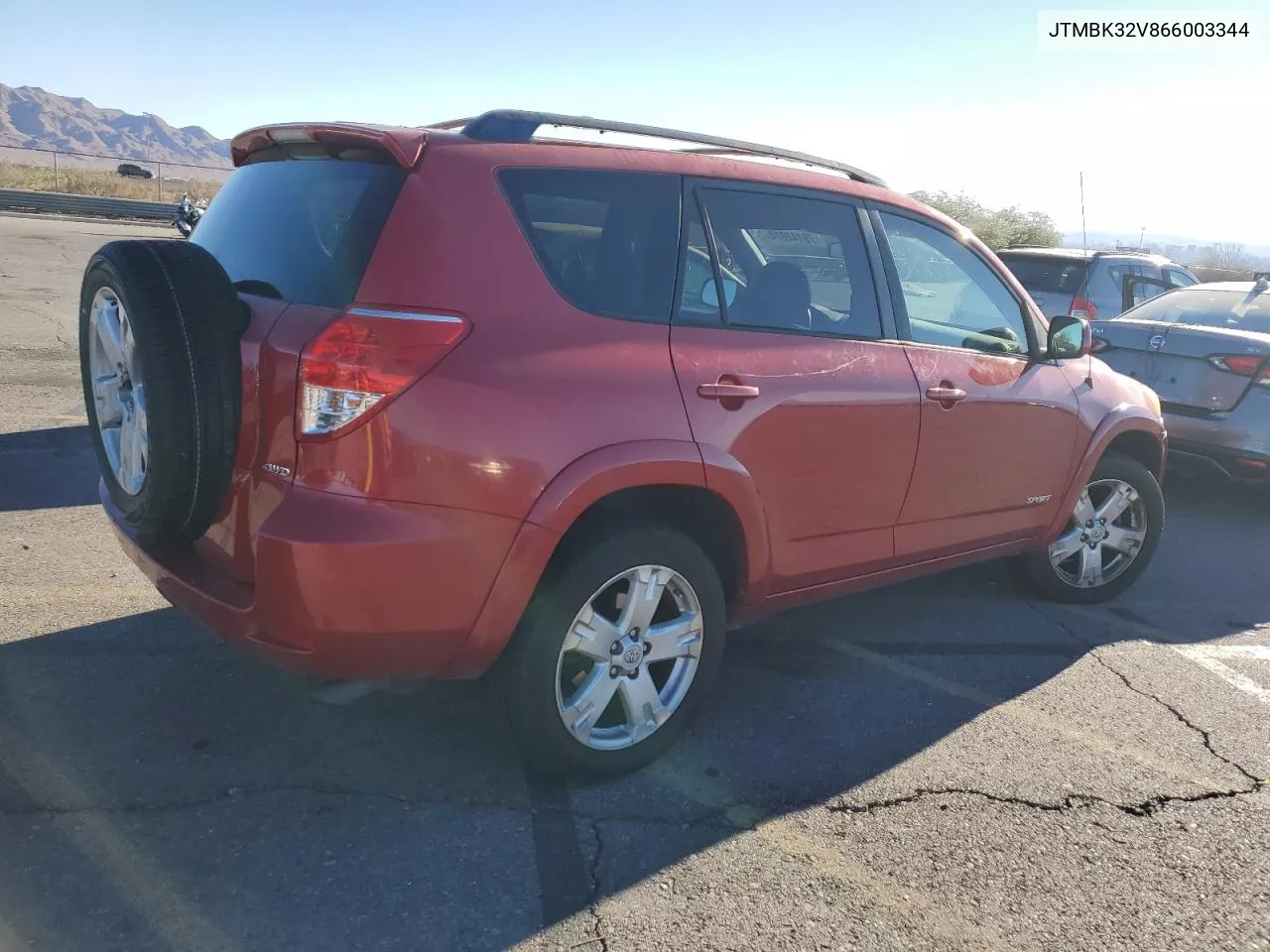 2006 Toyota Rav4 Sport VIN: JTMBK32V866003344 Lot: 79142074