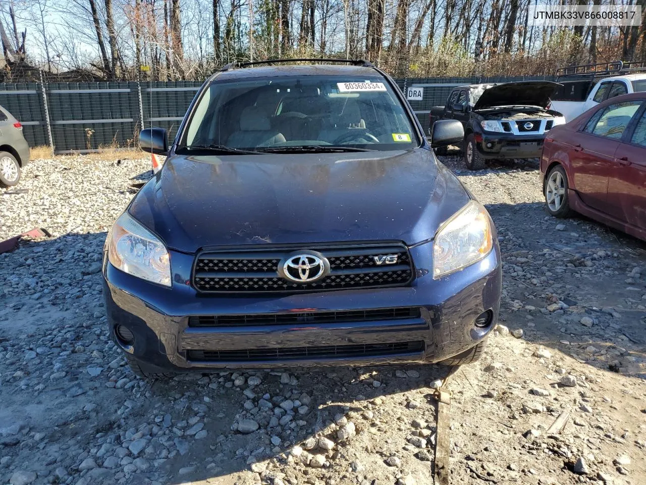 2006 Toyota Rav4 VIN: JTMBK33V866008817 Lot: 80360334